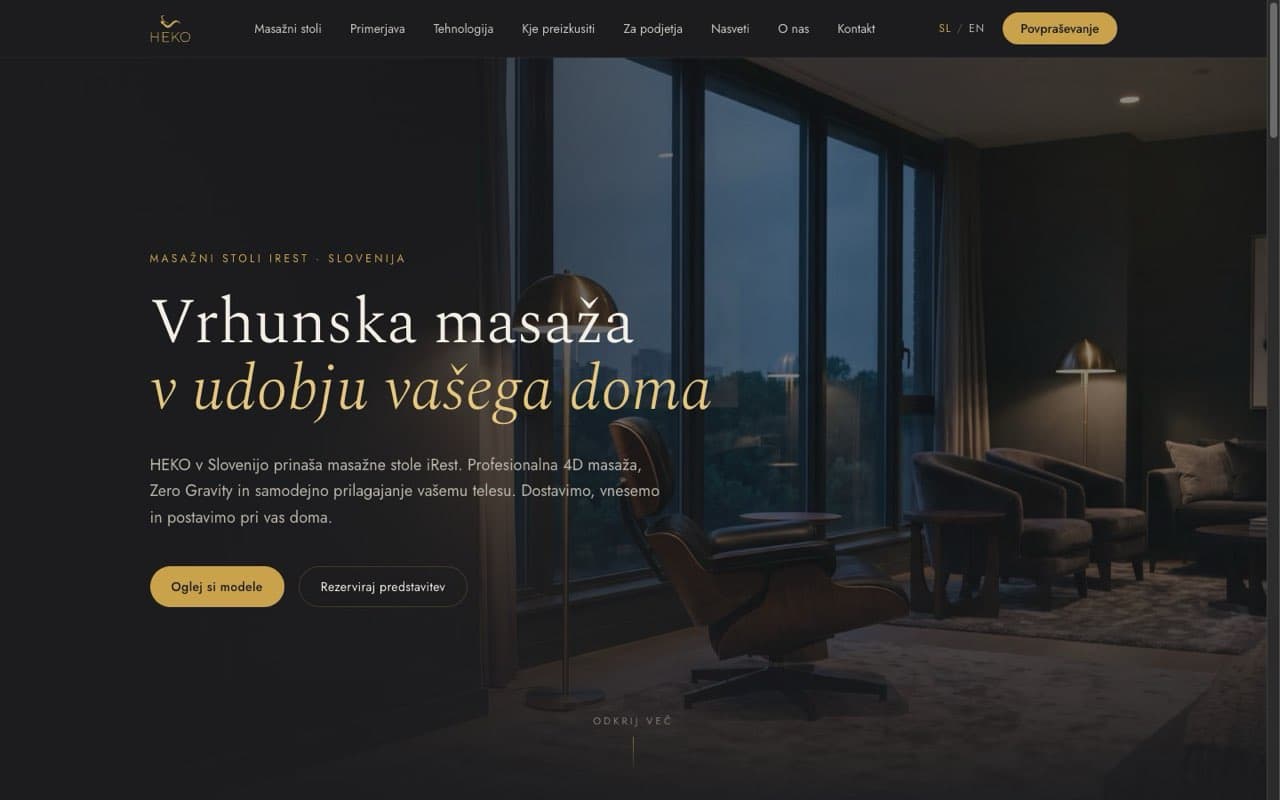 HEKO — spletna stran
